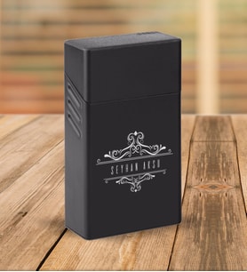 BK Gift Kişiye Özel İsimli Siyah Touch/Slender Boy Metal Sigara Kutusu-8