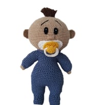 Emzikli Bebek Amigurumi Organik Oyuncak