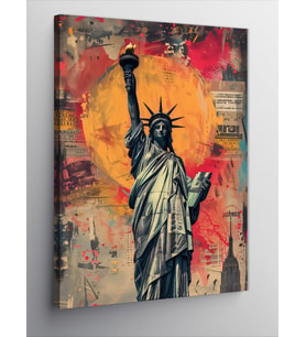 Kanvas Tablo Pop Art Özgürlük Heykeli