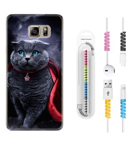 Samsung S7 Edge S20 Fe Plus Ultra S21 S22 Kılıf Kablo Koruma Spiral Silikon Super Cat 1666