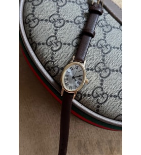 Kahverengi Vintage Kadın Kol Saati, Klasik Kadın Saati