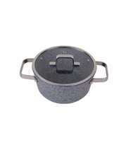 Porland Bianco Gri Kapaklı Derin Tencere 20 cm 04STY005840