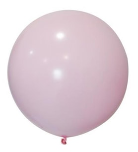 BALON JUMBO DÜZ 24 İNC MAKARON PEMBE PK:3-