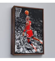 Çerçeveli Michael Jordan Smaç Tablosu (Siyah)