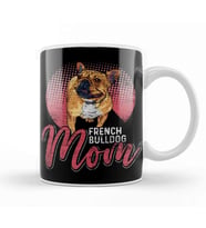 French Bulldog Dog Grunge Mom Kupa Bardak Porselen