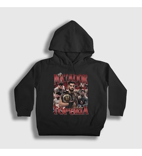 Presmono Unisex Çocuk Siyah Pray Ufc Mma Ilia Topuria Kapüşonlu Sweatshirt 524457tt