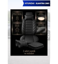 hyundai elantra 2001 Koltuk ve Kılıf uyumlu Siyah Yastık Lüks Minder 2 Minder 2 Yastık