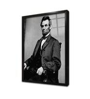 Abraham Lincoln Çerçeveli Cam Tablo