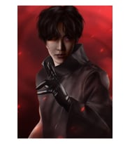 J-hope Renkli Versiyon Tablo Ahşap Poster Dekoratif Kod2077