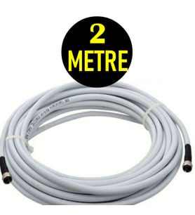 2 metre RG6/U4 Full HD 3D 4K Anten TV Çanak Uydu LNB Kablosu (2mt.F Konnektör Takılı Hazır )