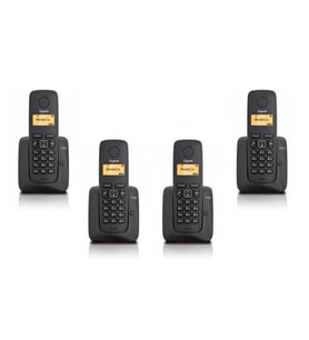 Gigaset 1 Harici 4 Dahili Dect Telsiz Kablosuz Telefon Santrali Siyah