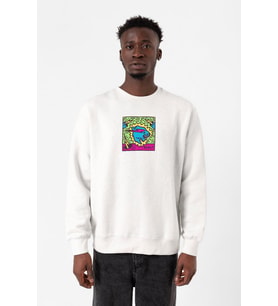 Mr Beast Doodle Beyaz Erkek 2ip Sweatshirt