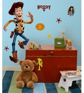 Lexroo Toy Story duvar çıkartması/duvar dövmesi Woody (127 cm)