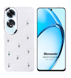 Microsonic Oppo A60 Kılıf PrettyCharm Tulip (Yeşil)