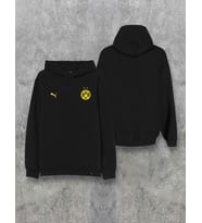 Borussia Dortmund Futbol Takım Baskılı Kapşonlu Tasarım Hoodie (Siyah)