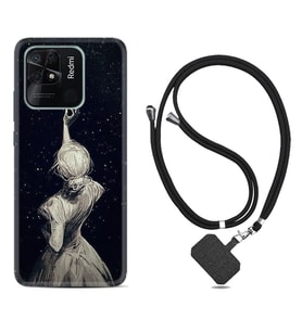 Xiaomi Poco X3 Pro M4 Pro X4 Pro C40 10C Kılıf Boyun Askılı Silikon Star Woman 1332