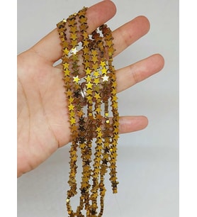 Hematit Taşı Yıldız Şekilli 2.5*6mm Dizi (56046)