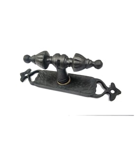 Antika Tarz Dekoratif Pirinç Burma Pencere Kolu - 152x32 mm, Oksit