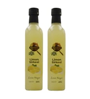Tarihi SultanAhmet Baharatçısı Limon Sirkesi %100 Katkısız Doğal 2x500 ml  Özel Üretim