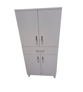 Çok Amaçlı 19736 Dolap BEYAZ Model Hard Parlak Suntalem 130 4raf Demonte El Yapım