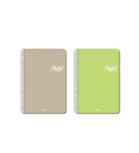 Papirüs Pastel 72 Yaprak Kareli 19X27 Defter Spiralli Pp Kapak - 3 adet