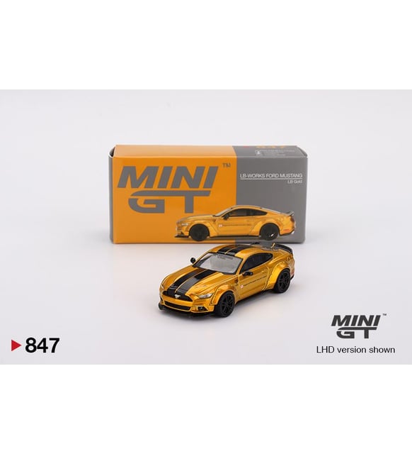 Mini GT Lb-Works Ford Mustang LB Gold 847