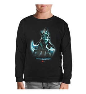 Dota 2 - Phantom Assassin Siyah Çocuk Sweatshirt