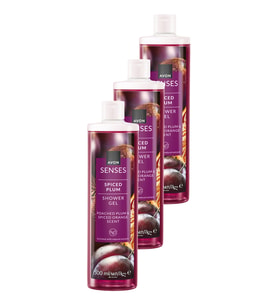 Spiced Plum Baharatlı Erik ve Portakal Kokulu Duş Jeli 500 Ml. Üçlü Paket