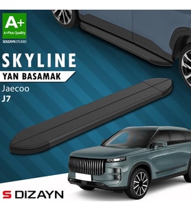 S-Dizayn Jaecoo J7 Skyline Siyah Yan Basamak 183 Cm 2023 Üzeri A+ Kalite