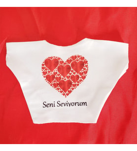 Seni Seviyorum Baskılı Tişört