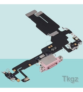 Apple İphone 15 Full Şarj Soketi Filmi FLEX (PEMBE)