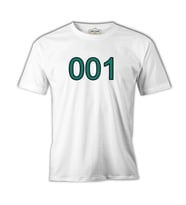 Squid Game - 001 Beyaz Erkek Tshirt