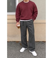 Erkek 3 İplik Şardonlu Regular Fit Bisiklet Yaka Basic Sweatshirt