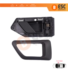 Citroen Berlingo MK1 1996-2011 Peugeot Partner MK1 1996-2015 İçin Ön Sağ Kapı İç Açma Kolu Siyah