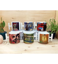Dali, Van Gogh, Picasso, Kandinsky, Klimt, Monet Tasarımlı 6'lı T Kulplu Kupa Bardak Mug Seti