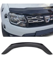 Dacia Duster 2009 - 2017 Ön Kaput Koruyucu Rüzgarlığı Piano Black 3.2 mm Kalın Plastik
