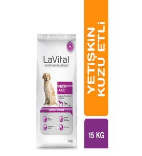 LaVital Maxi Adult Orta&Büyük Irk Kuzu Etli Yetişkin Kuru Köpek Maması 15 Kg