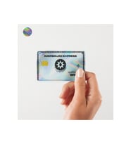 AZERBAIJAN EXPRESS Kart Kaplama Hologramlı Sticker Kart Etiketi (Yüksek Kaliteli Baskı)