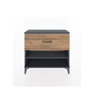 Arges Şifonyer Tek Raflı Tek Çekmeceli 88x30x80 Antrasit-Çam