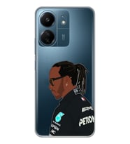 Xiaomi Redmi 13C Uyumlu Lewis Hamilton Desenli Şeffaf Telefon Kılıfı