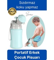 Portatif Erkek Çocuk Pisuarı Lazımlık Çiş Eğitimi Taşınabilir Acil Taşınabilir Mavi Oğlan Tuvalet
