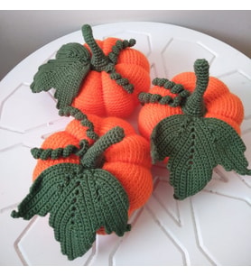 Bal Kabağı Amigurumi Organik Oyuncak
