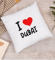 BK Gift I Love Dubai Tasarımlı Yastık - Model 1