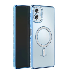 Samsung Galaxy A06 Joke Simli Magneticsafe Kılıf - Mavi