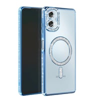 Samsung Galaxy A06 Joke Simli Magneticsafe Kılıf - Mavi