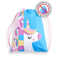 Kız Çocuk Plaj Çantası Su Geçirmez Sırt Çantası Unicorn (Pembe)