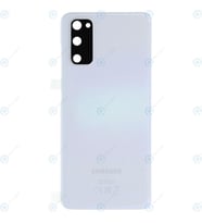 BYR Samsung Galaxy S20 Uyumlu Arka Pil Kapağı SM-G980F SM-G981B LENS HARİÇ (Beyaz)