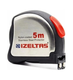 İzeltaş Şerit Metre 5 Mt. Paslanmaz Stoplu Mıknatıslı 0588150015