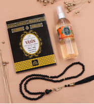 Yasin-i Şerif & Namaz Tesbihi & Eyüp Sabri Tuncer 150 ml Sprey Kolonya Hediye Seti