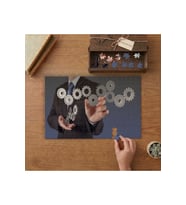 Dönen Çarklar - Mühendis - İş Tasarımı 240 parça Ahşap Puzzle Ahşap Kutuda MP03093